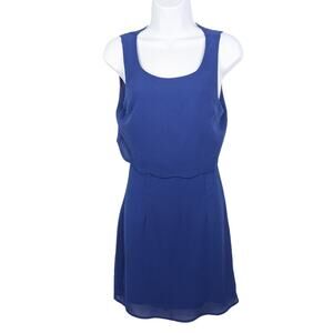 Guess Dress Womens Small Blue Open Back Mini Cocktail Party Clubwear HOCO Y2K